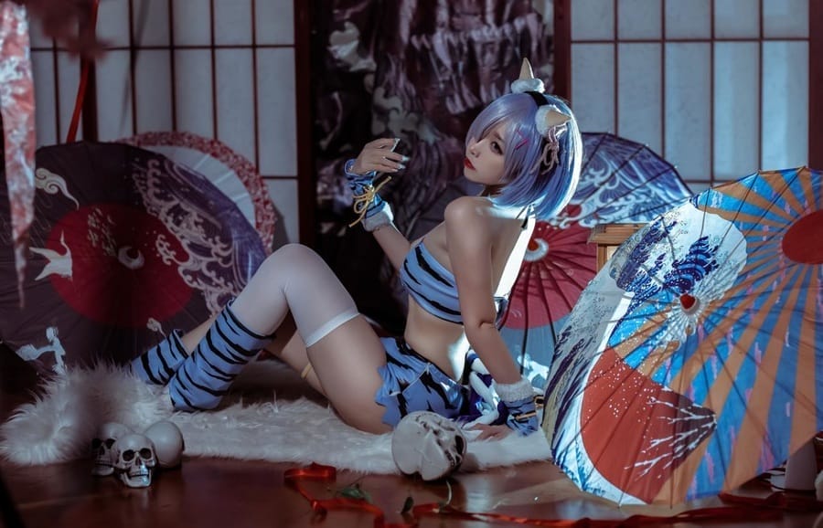 二佐Nisa –NO.128 蕾姆夏日鬼衣[12P/35MB]