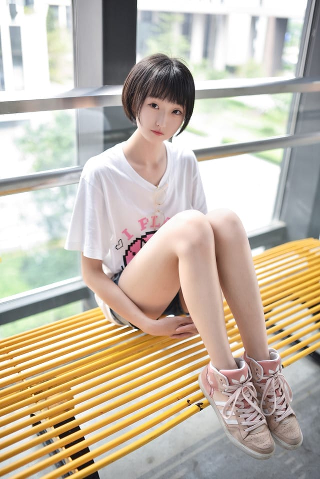 风之领域 – NO.100 眼镜妹妹超短牛仔美腿[45P243M]