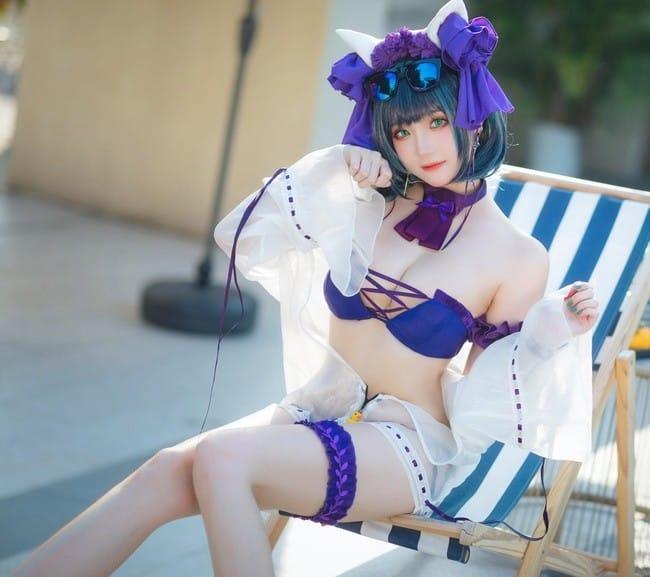 瓜希酱 – NO.75 柴郡泳装 [32P-102MB]